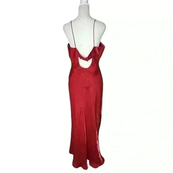 Vintage 90s Iridescent Red Prom Dress Size XL Embellished Empire Waist NEW Vintage 90s Iridescent Red Prom Dress Size XL Embellished Empire Waist NEW